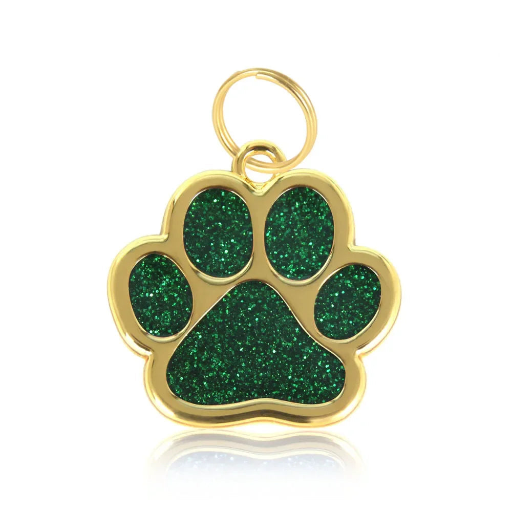 Glitter Paw Pet ID Tag