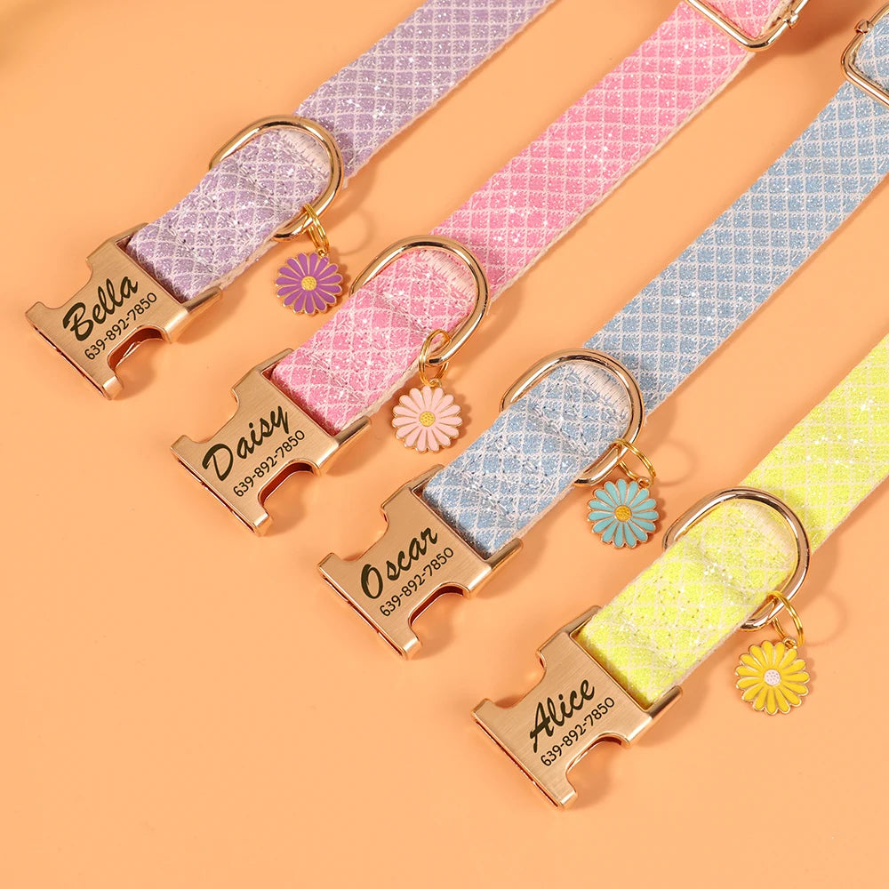 Collar with Flower Charm