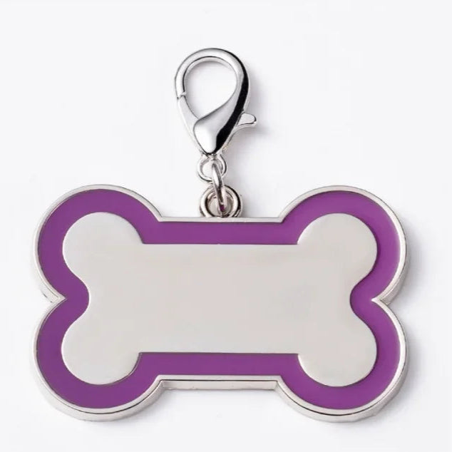 Paw Print Dog ID Tag