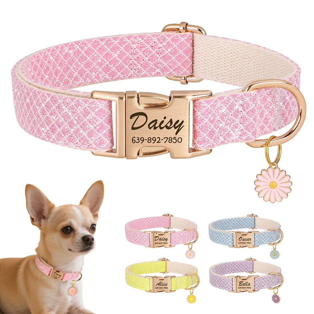 Collar with Flower Charm