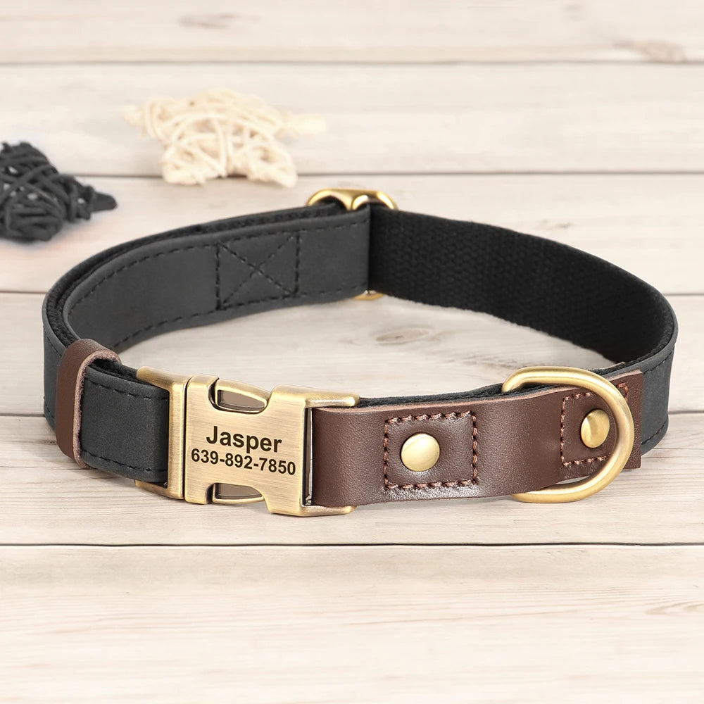 PU Leather Dog Collar