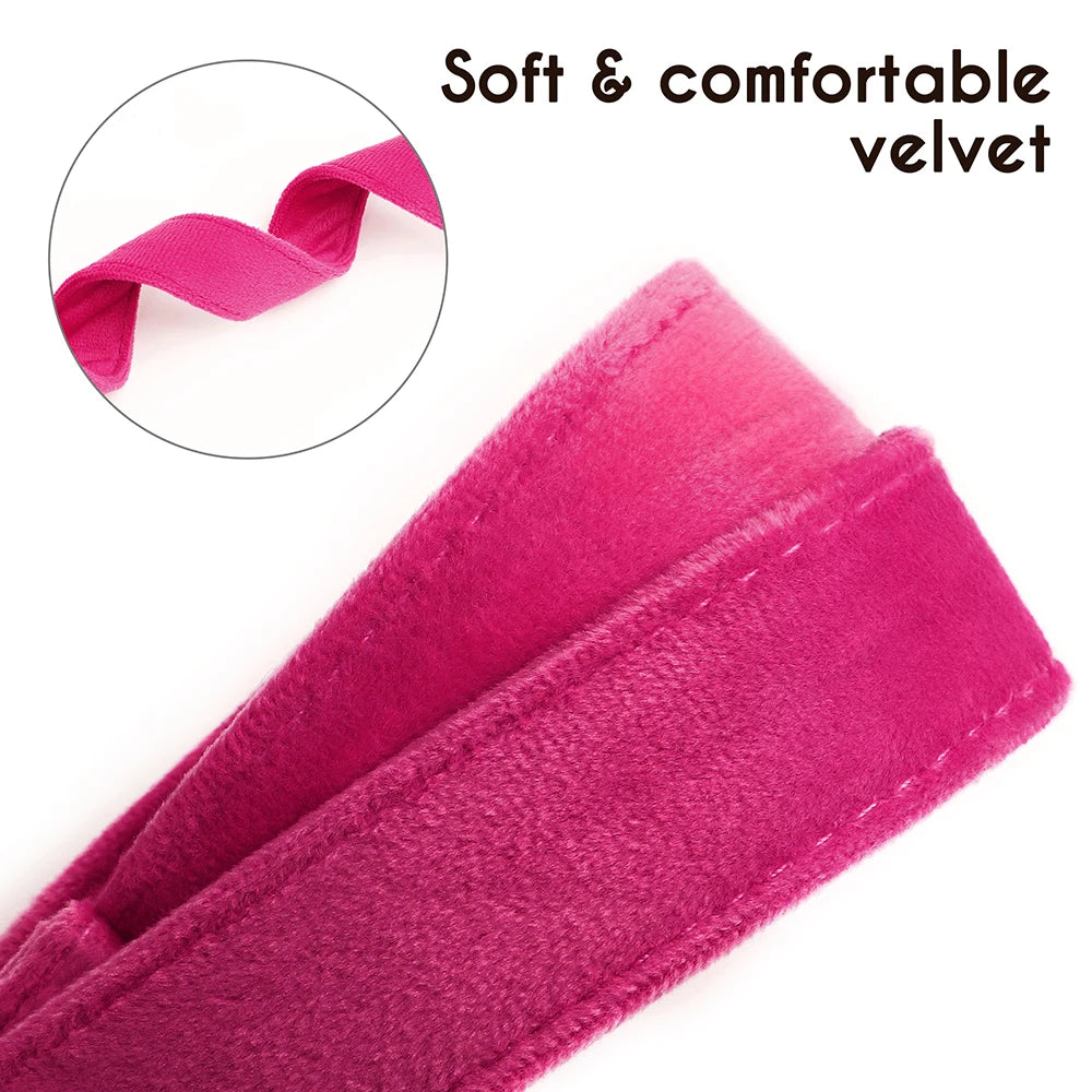 Velvet Dog ID Collar