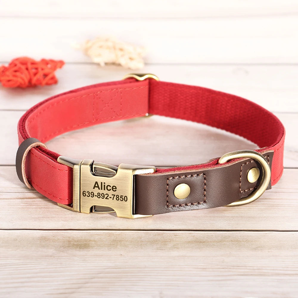 PU Leather Dog Collar