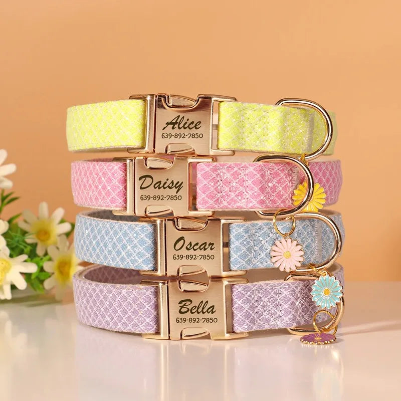 Collar with Flower Charm