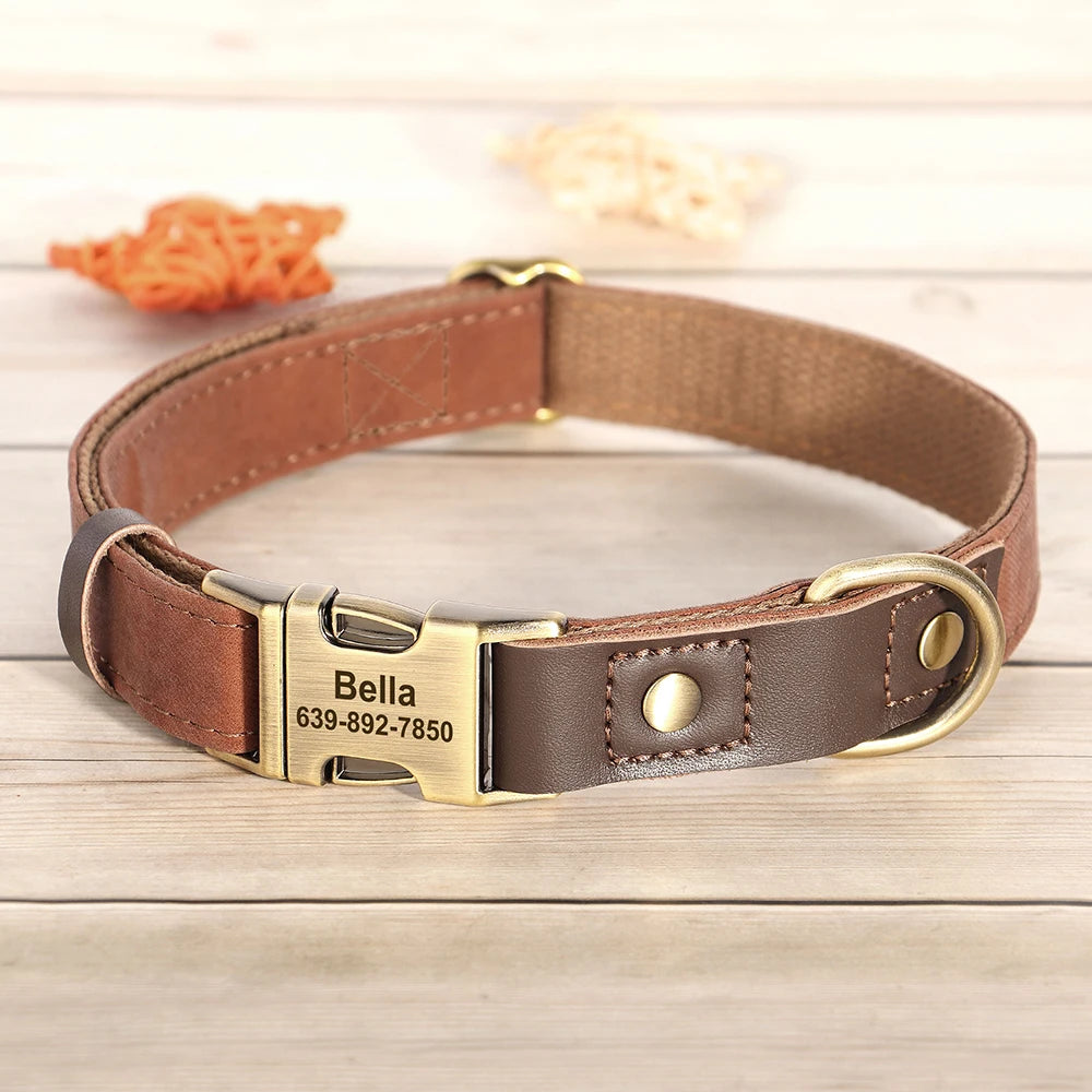 PU Leather Dog Collar