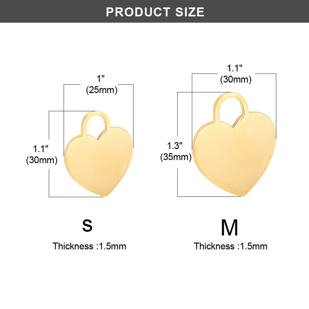 Heart-Shaped Pet ID Tag
