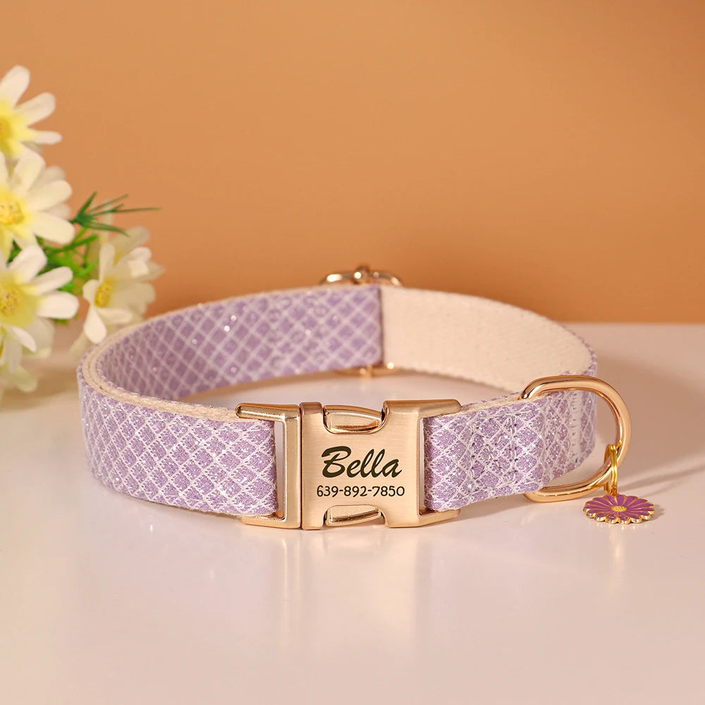 Collar with Flower Charm
