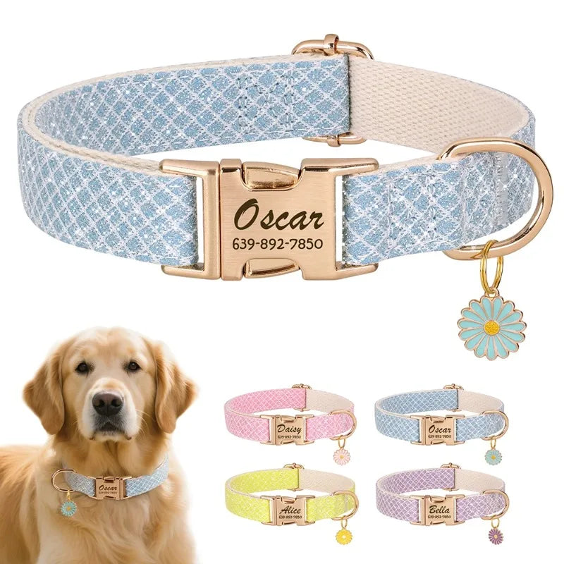 Collar with Flower Charm