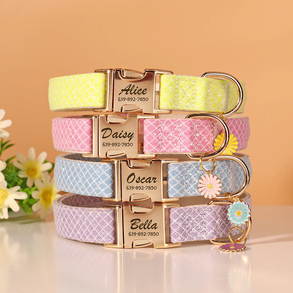 Collar with Flower Charm