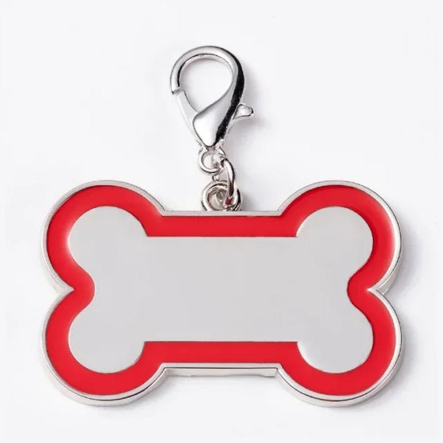 Paw Print Dog ID Tag