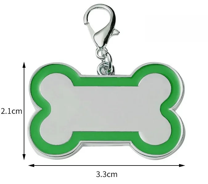 Paw Print Dog ID Tag
