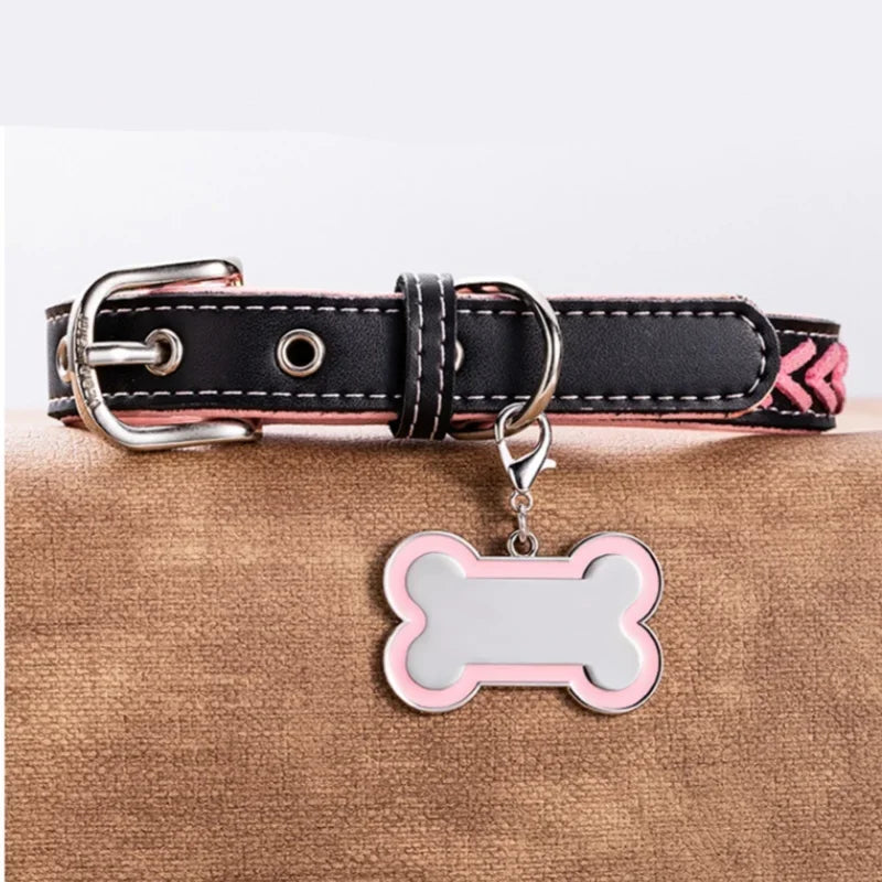 Paw Print Dog ID Tag