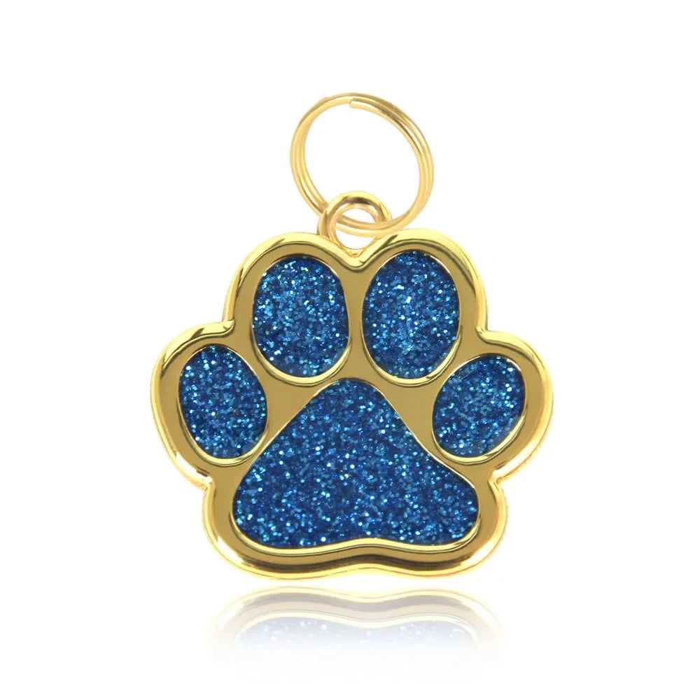 Glitter Paw Pet ID Tag