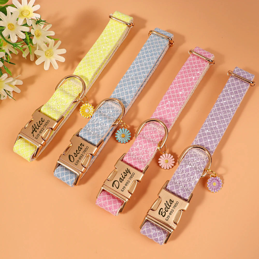 Collar with Flower Charm