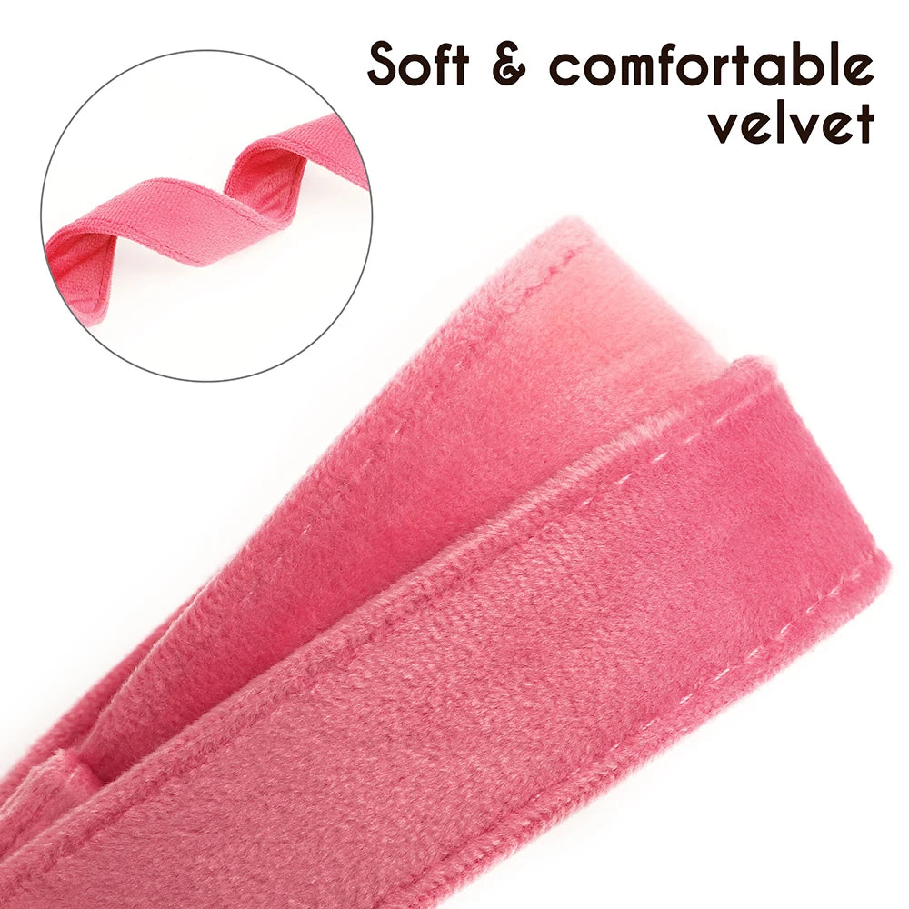 Velvet Dog ID Collar
